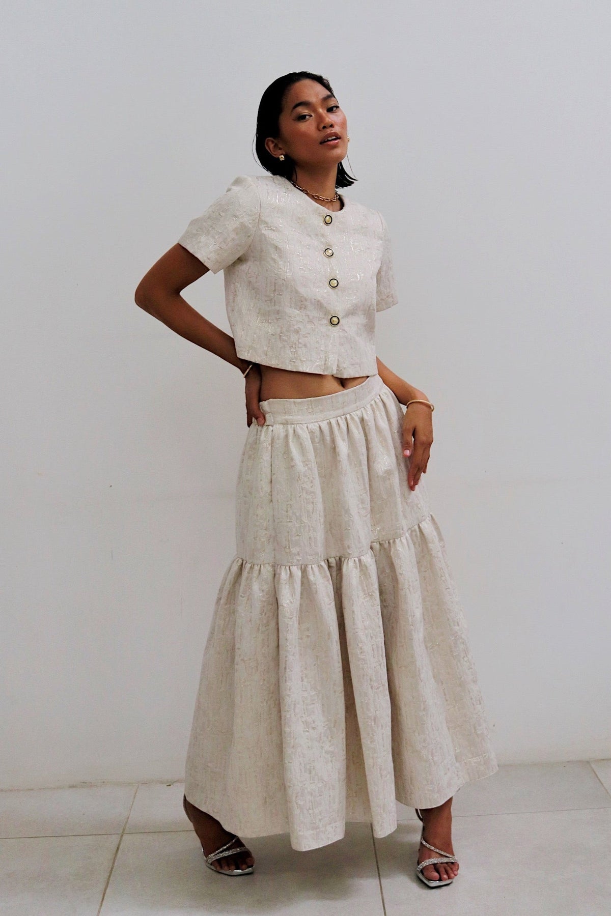 Meleanule Jacquard Coordinated Look