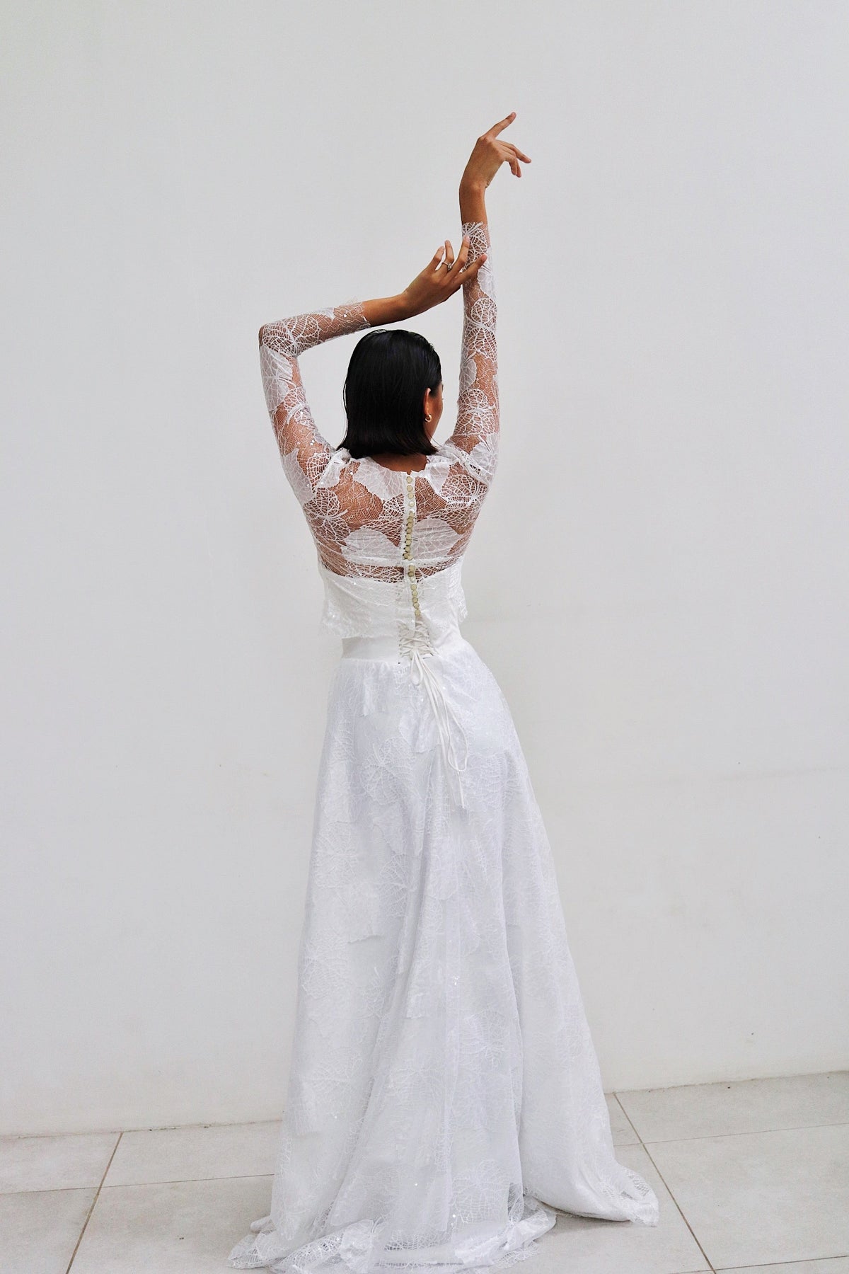 Cathia Wedding Gown in Full Lace
