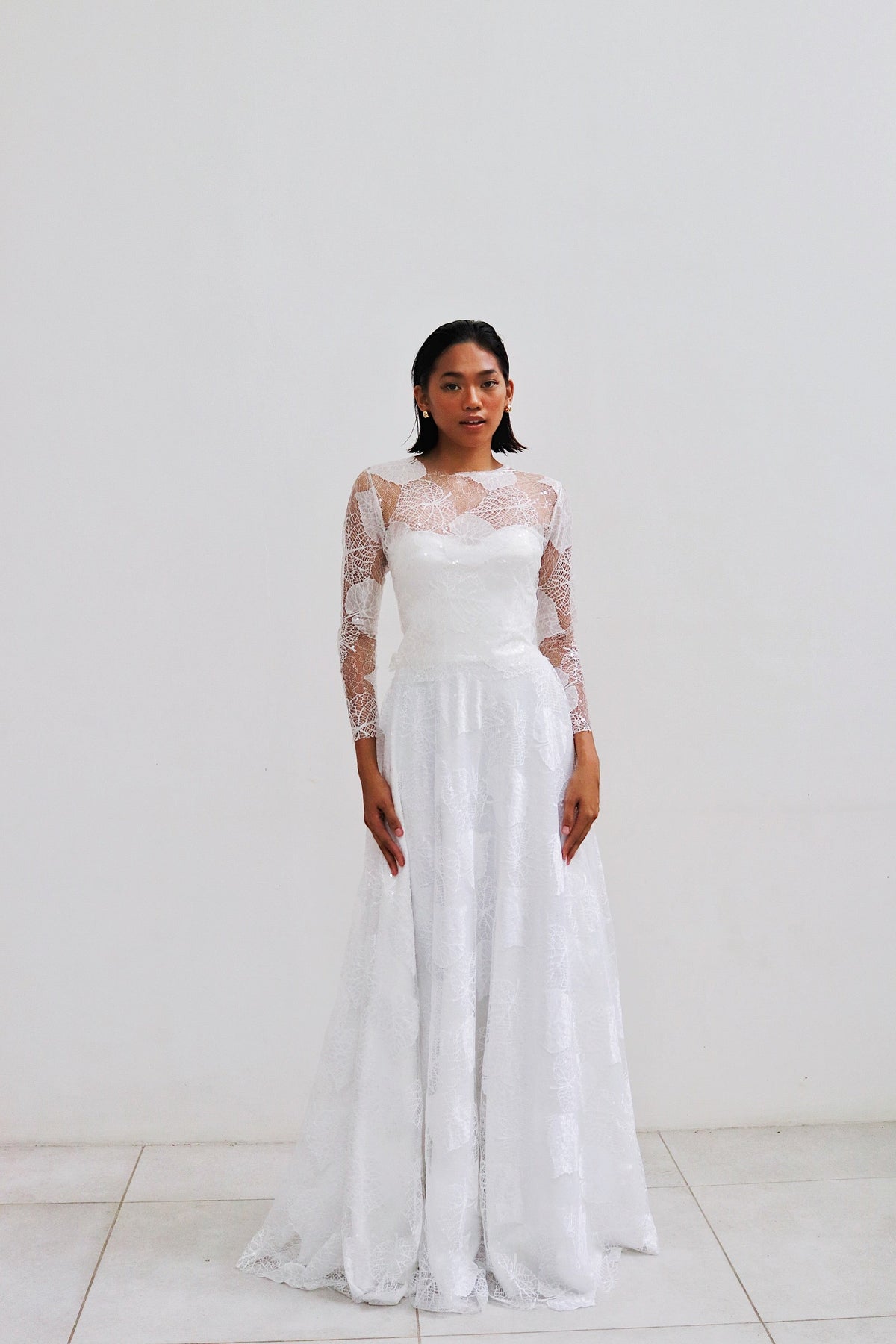 Cathia Wedding Gown in Full Lace