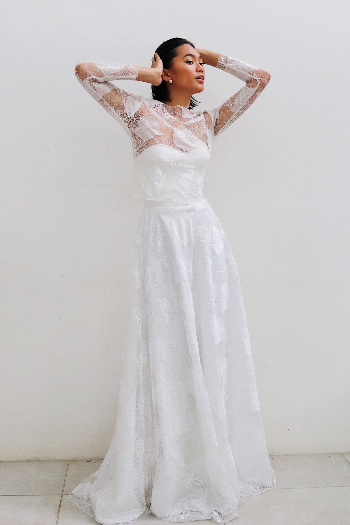 Cathia Wedding Gown in Full Lace
