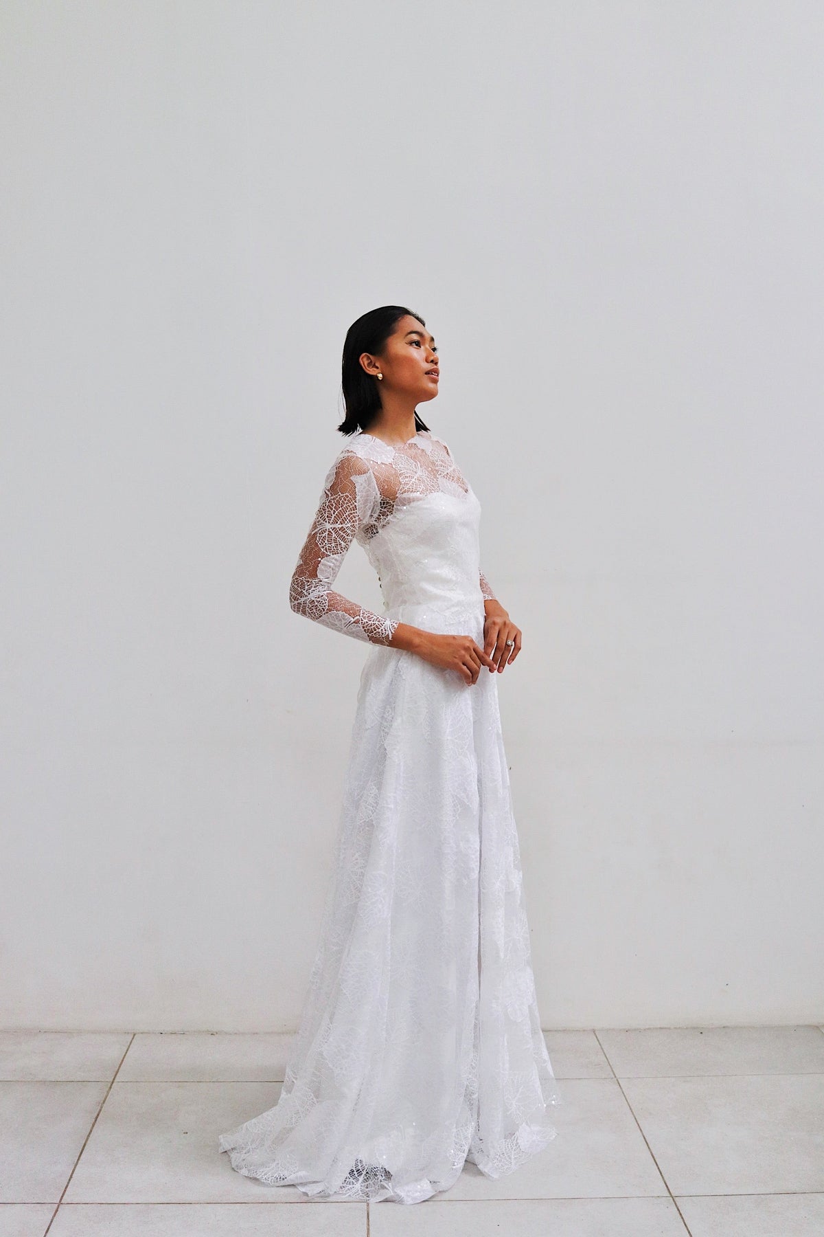 Cathia Wedding Gown in Full Lace