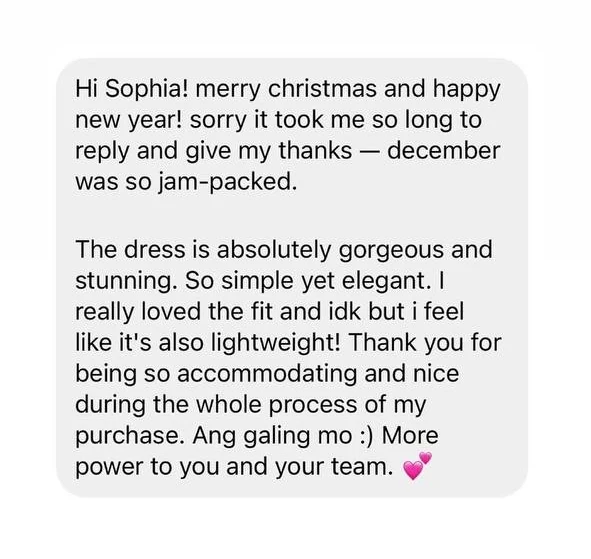 Testimonial screenshot
