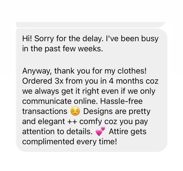 Testimonial screenshot