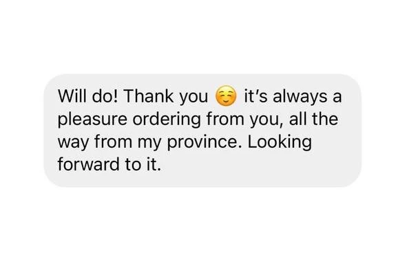 Testimonial screenshot