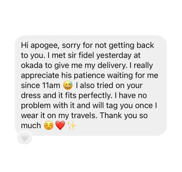 Testimonial screenshot