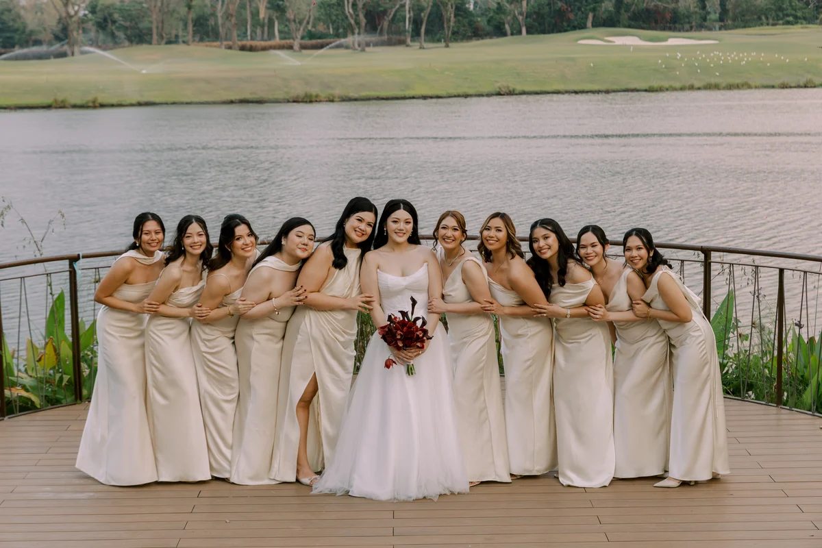 Apogée de Taj wedding and bridesmaid dresses