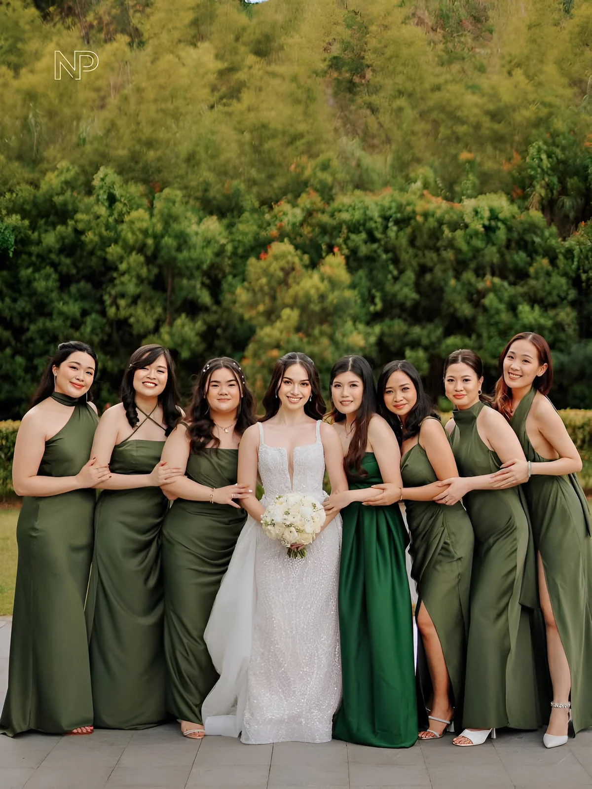 Apogée de Taj wedding and bridesmaid dresses