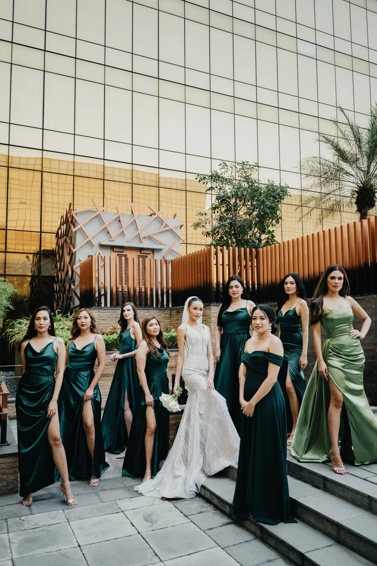 Apogée de Taj wedding and bridesmaid dresses